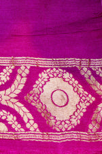 Handwoven Off White Banarasi Moonga Silk Saree