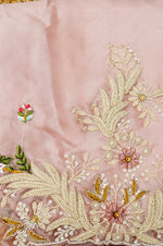 Designer Baby Pink Organza Suit