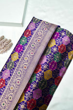 Handwoven Rangkat Banarasi Katan Silk Saree