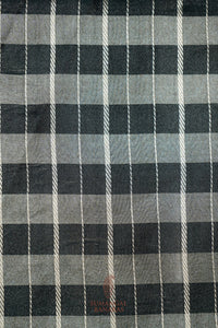 Handwoven Black Banarasi Mashru Silk Saree