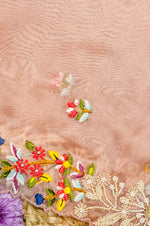 Designer Baby Pink Organza Suit