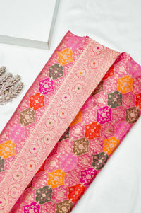 Handwoven Rangkat Banarasi Katan Silk Saree