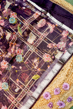 Designer Purple Moonga Silk Suit