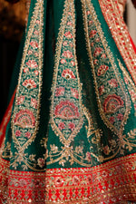 Designer Red Raw Silk Bridal Lehenga