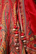 Designer Pink Raw Silk Bridal Lehenga