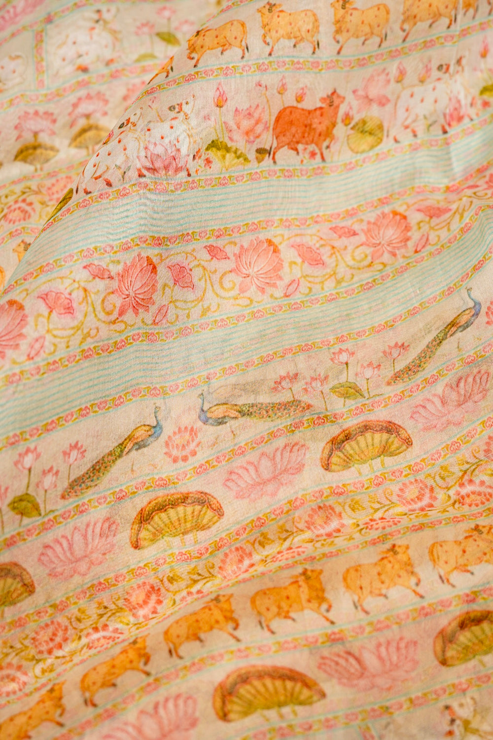 Designer Cream Moonga Silk Suit
