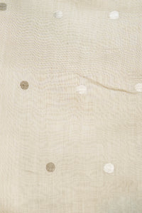 Designer Cream Moonga Silk Suit