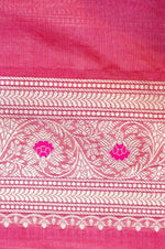Handwoven Pink Meenakari Kadhwa Banarasi Katan Silk Saree
