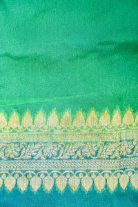 Handwoven Rangkat Banarasi Khaddi Georgette Saree