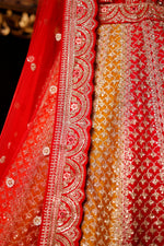 Designer Rangkat Raw Silk Bridal Lehenga
