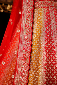 Designer Rangkat Raw Silk Bridal Lehenga