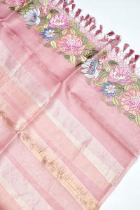 Designer Onion Pink Organza Silk Suit