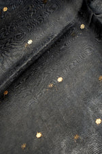 Designer Black Raw Silk Suit