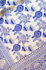 Handwoven Royal Blue Banarasi Katan Silk Saree