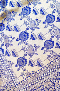 Handwoven Royal Blue Banarasi Katan Silk Saree
