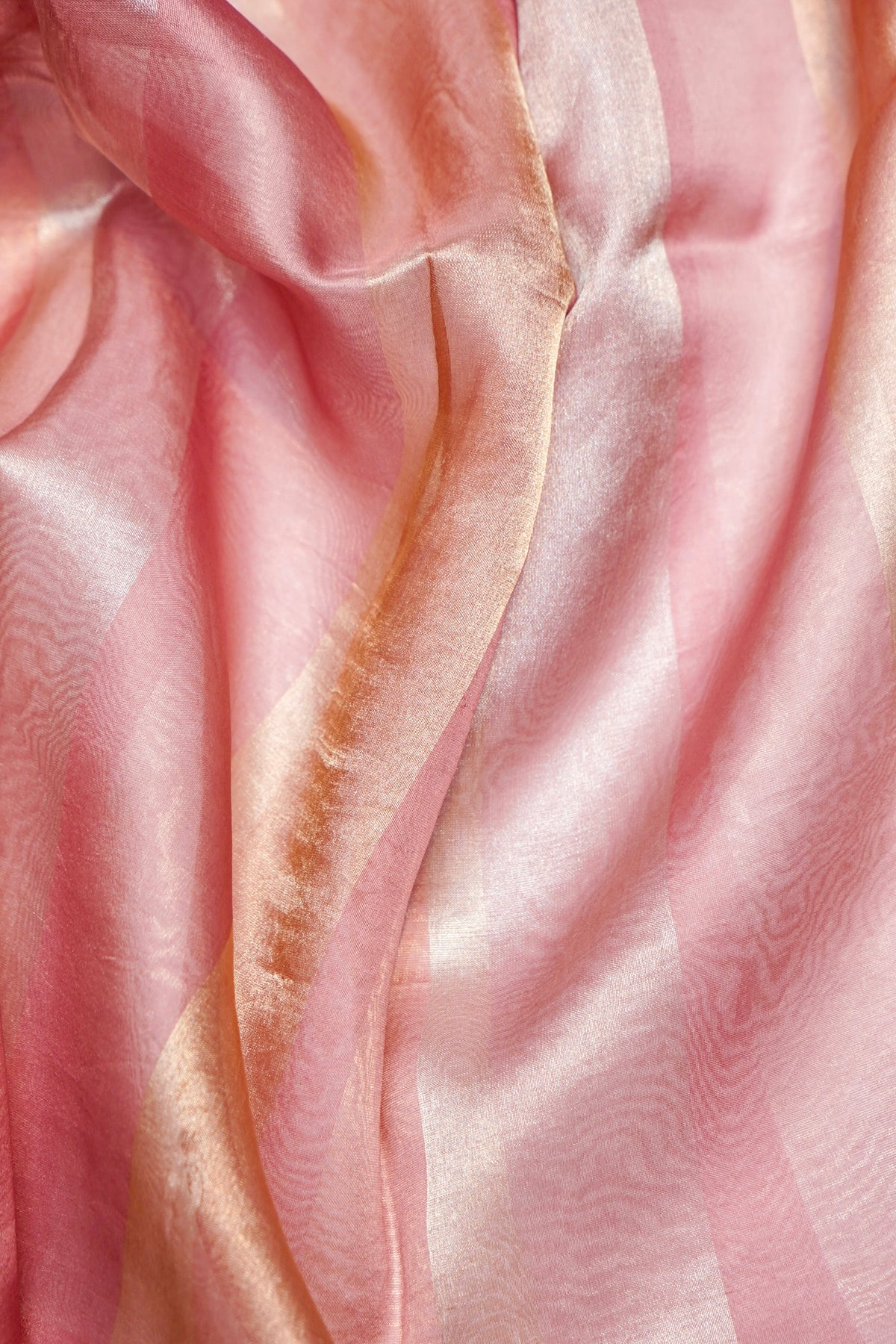 Designer Onion Pink Organza Silk Suit
