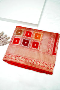 Handwoven Rangkat Banarasi Katan Silk Saree