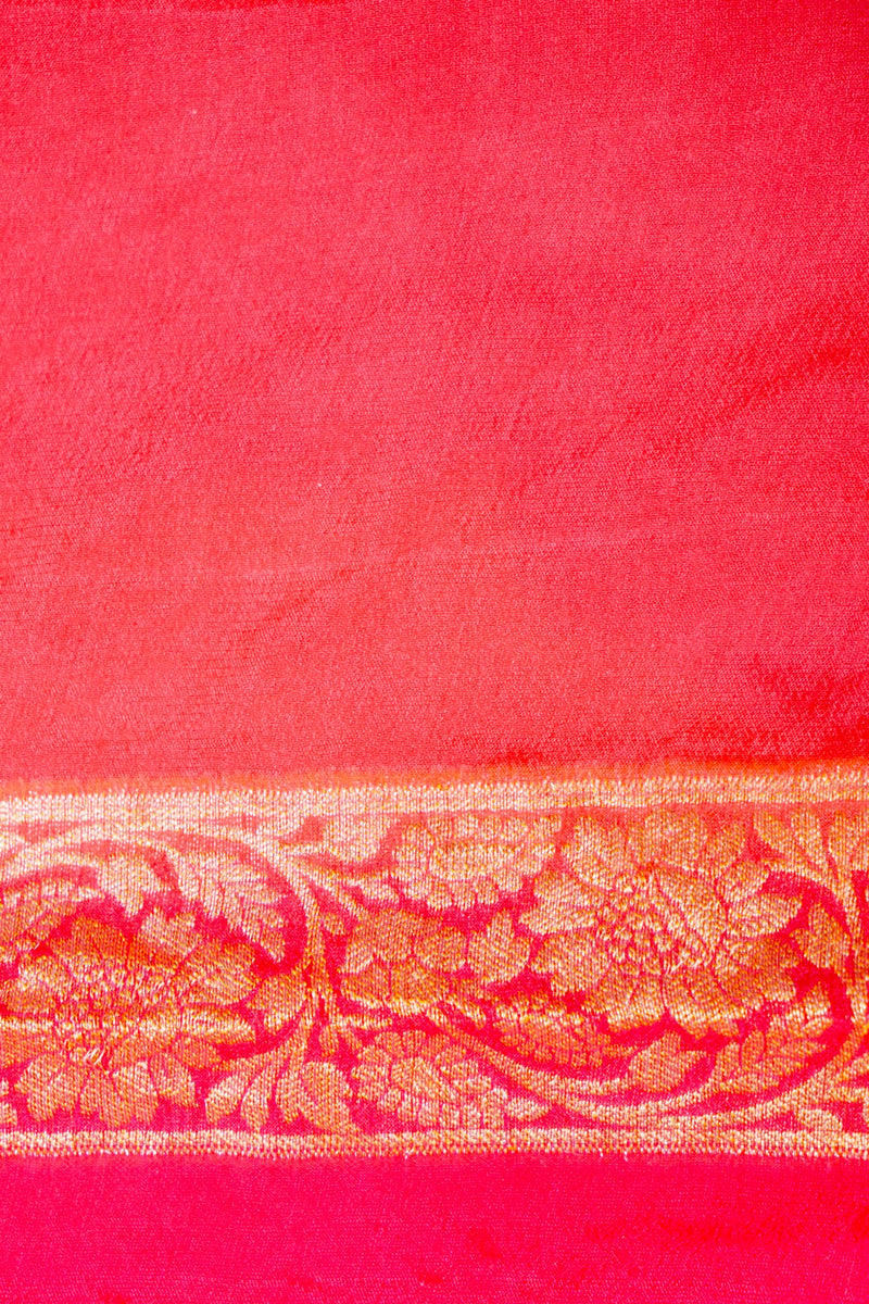Handwoven Rangkat Banarasi Khaddi Georgette Saree