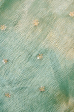 Designer Pista Green Crush Tissue Suit
