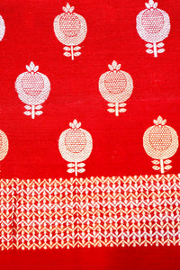 Designer Red Moonga Silk Suit