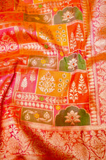 Handwoven Rangkat Banarasi Katan Silk Saree