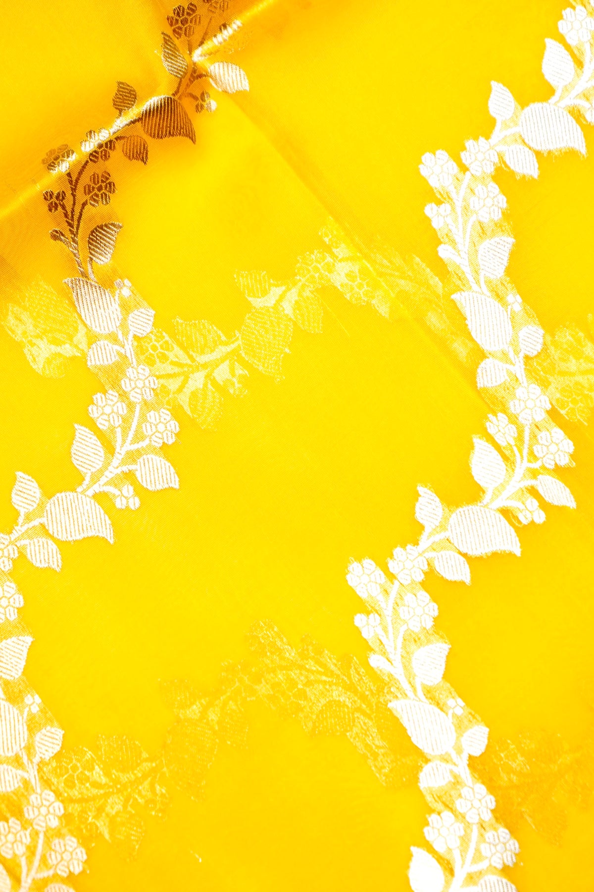 Designer Mustard Yellow Moonga Silk Suit