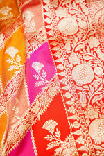 Handwoven Rangkat Kadhwa Banarasi Katan Silk Saree