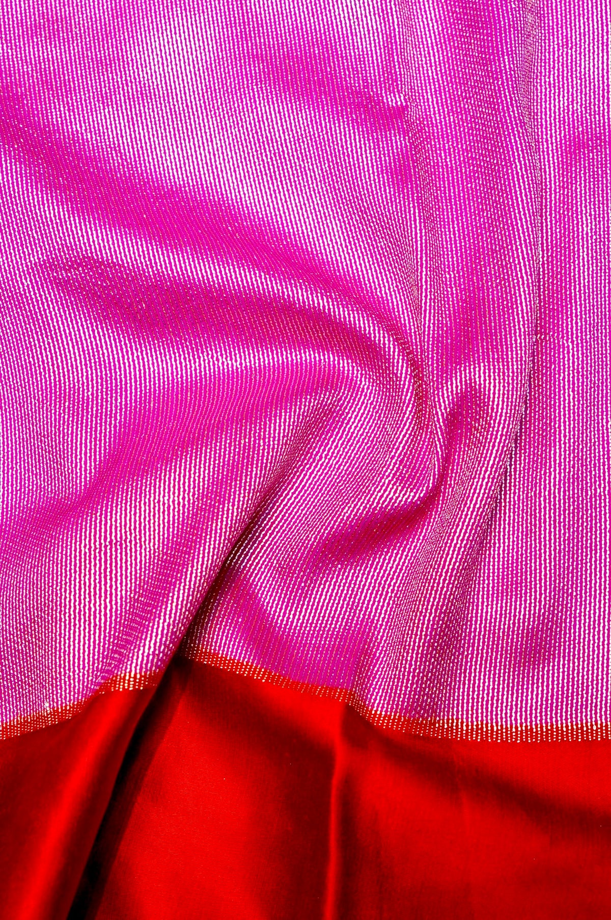 Handwoven Purple Pink Banarasi Moonga Silk Saree