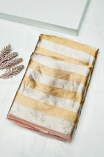 Handwoven Onion Pink Banarasi Tissue Silk Saree