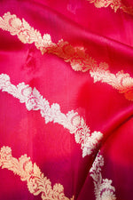 Handwoven Magenta Pink Banarasi Organza Saree