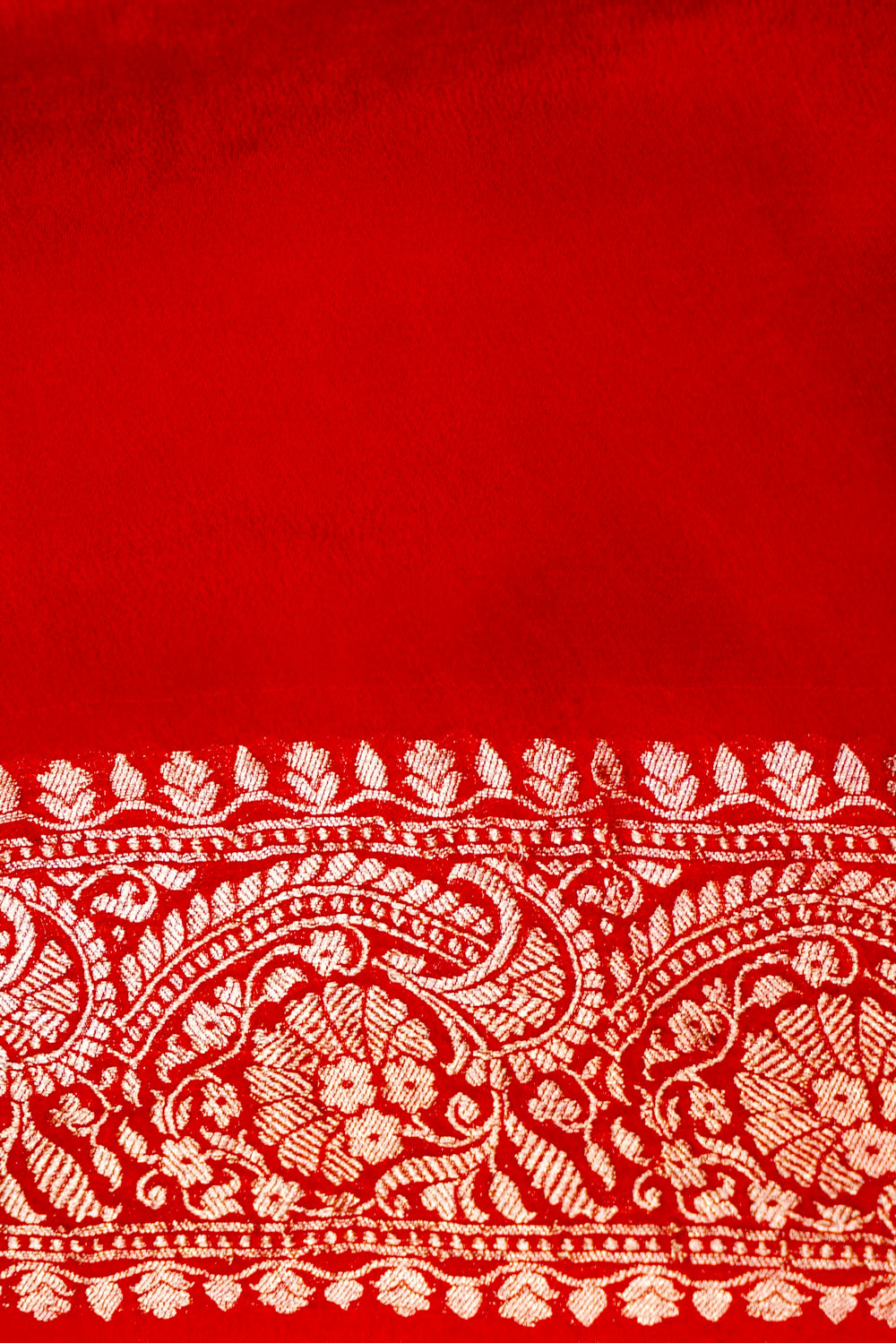 Handwoven Yellow Banarasi Khaddi Georgette Saree