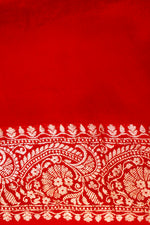 Handwoven Yellow Banarasi Khaddi Georgette Saree