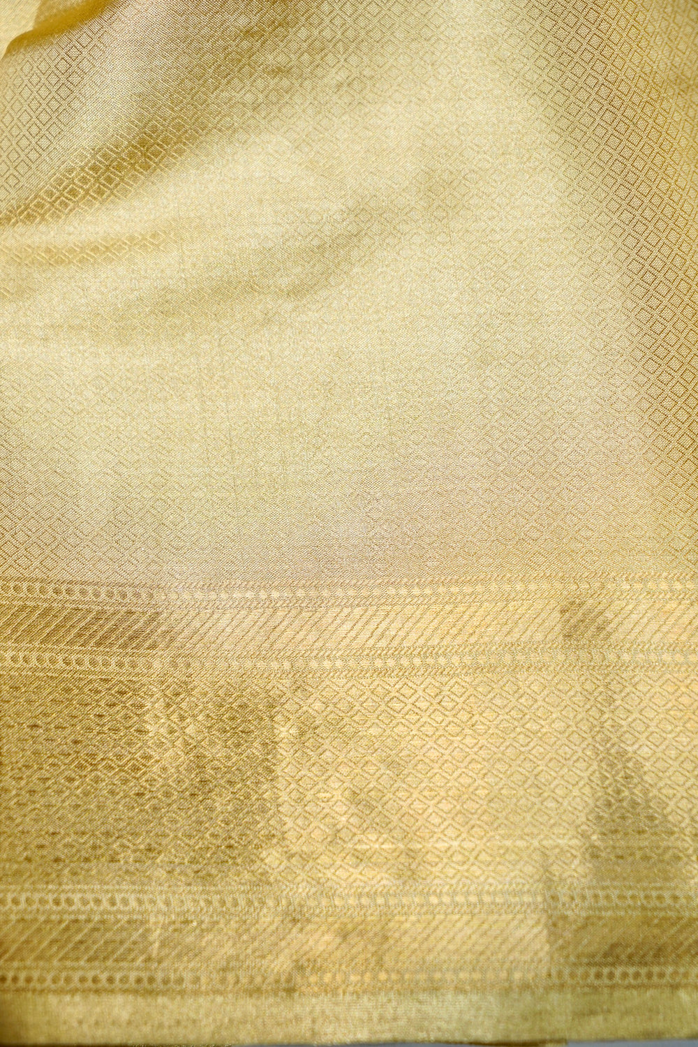 Handwoven Golden Banarasi Tissue Silk Saree