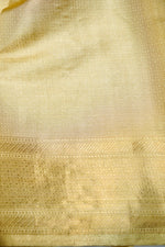 Handwoven Golden Banarasi Tissue Silk Saree
