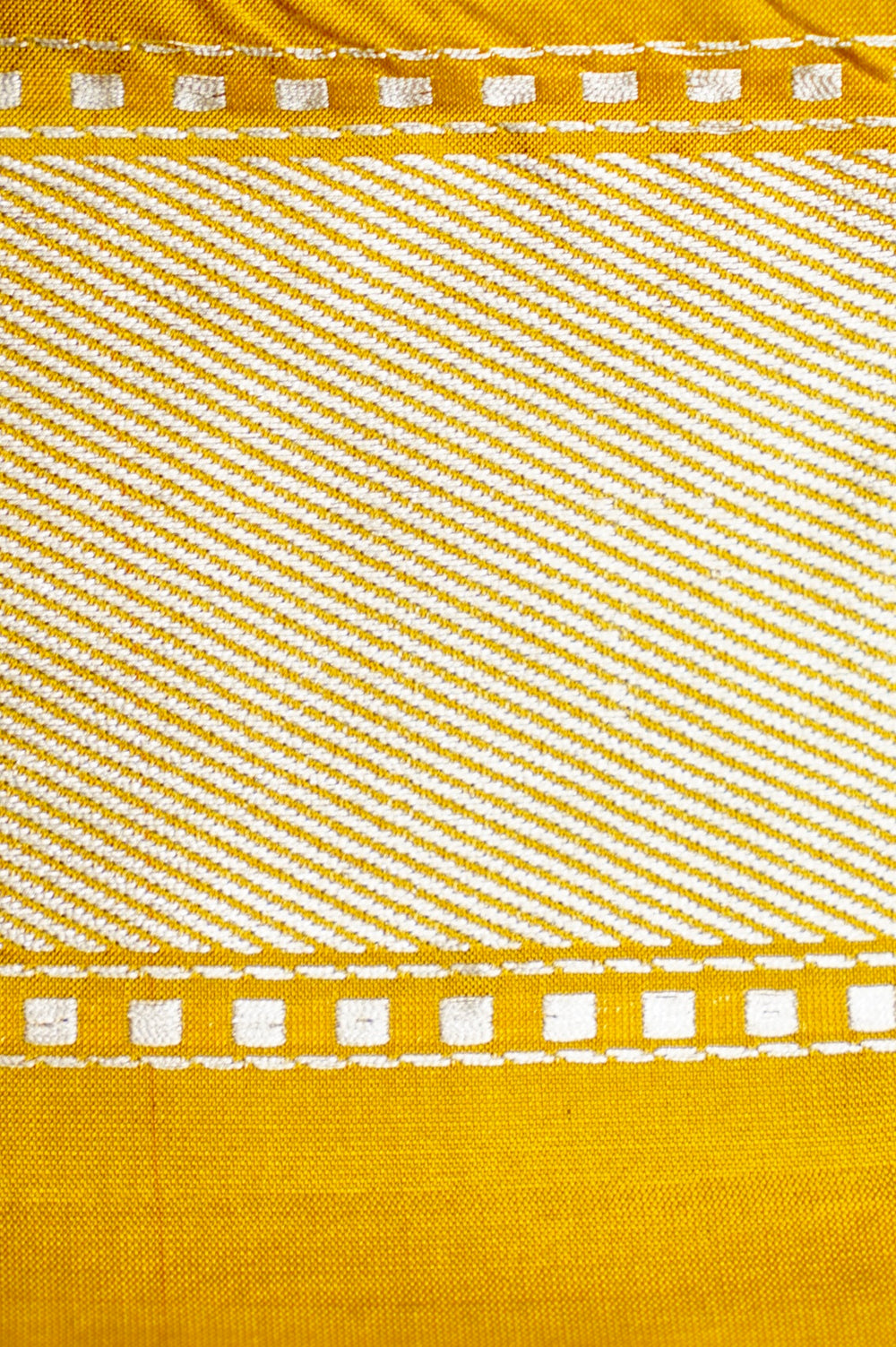 Handwoven Mustard Yellow Banarasi Katan Silk Saree