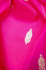 Handwoven Magenta Pink Banarasi Organza Saree