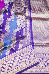 Handwoven Rangkat Kadhwa Banarasi Katan Silk Saree
