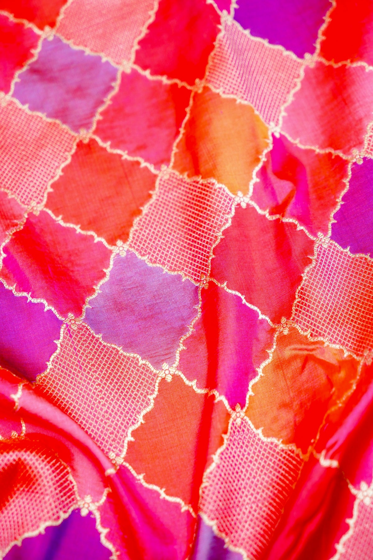 Handwoven Rangkat Banarasi Katan Silk Saree