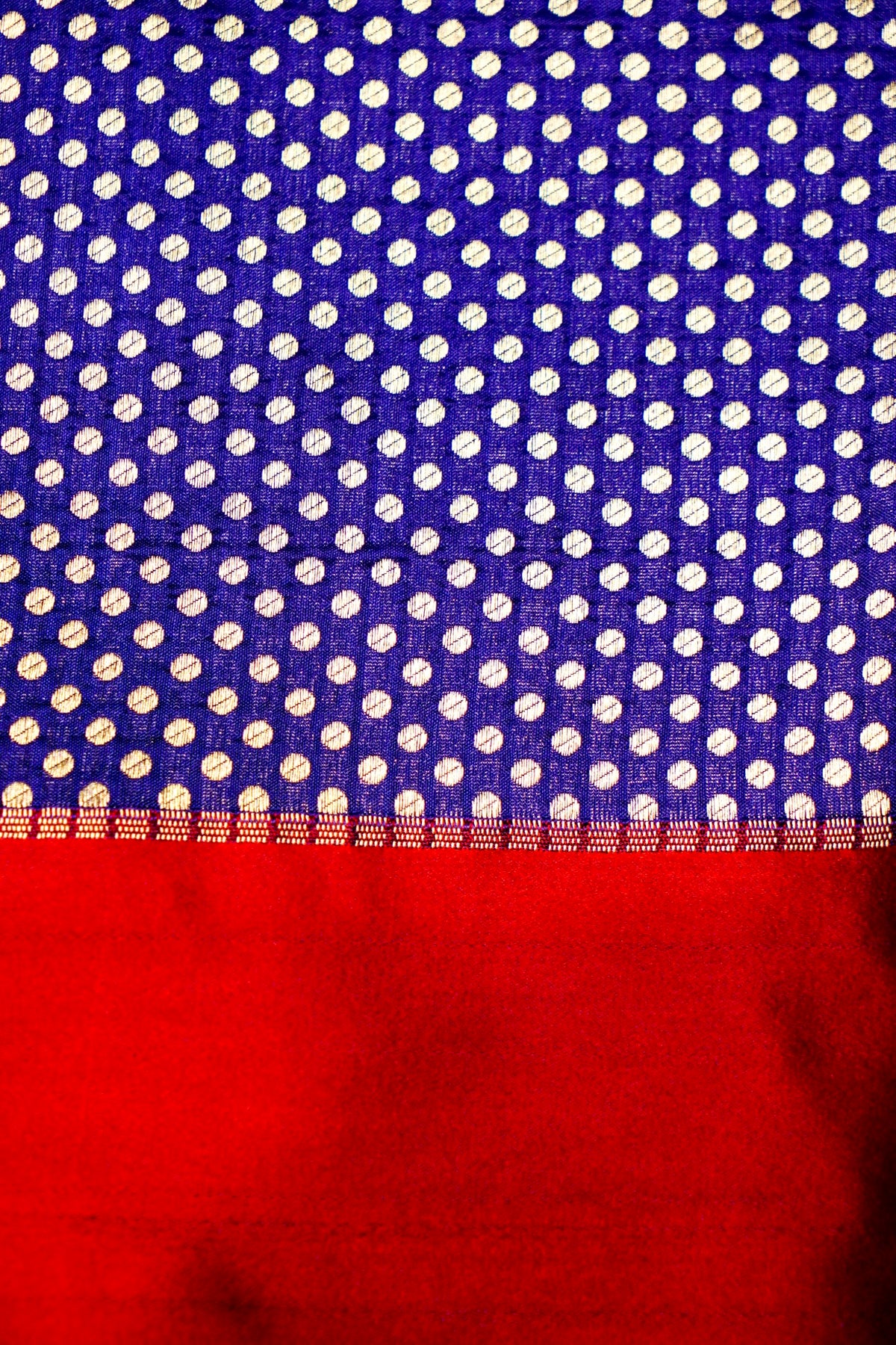 Handwoven Royal Blue Banarasi Katan Silk Saree