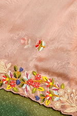 Designer Baby Pink Organza Suit