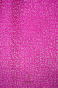 Handwoven Rani Pink Banarasi Mashru Silk Saree