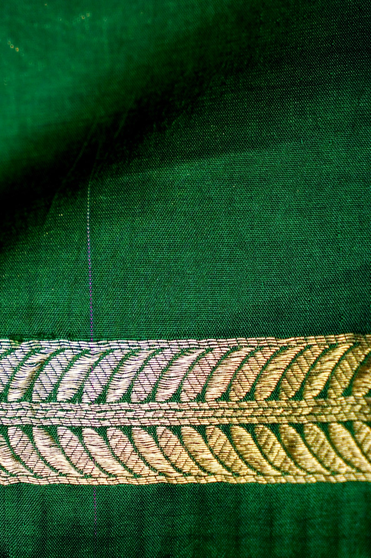 Handwoven Green Meenakari Kadhwa Banarasi Katan Silk Saree
