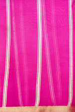 Handwoven Magenta Pink Banarasi Organza Saree