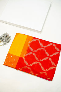 Handwoven Rangkaat Banarasi Soft Silk Saree