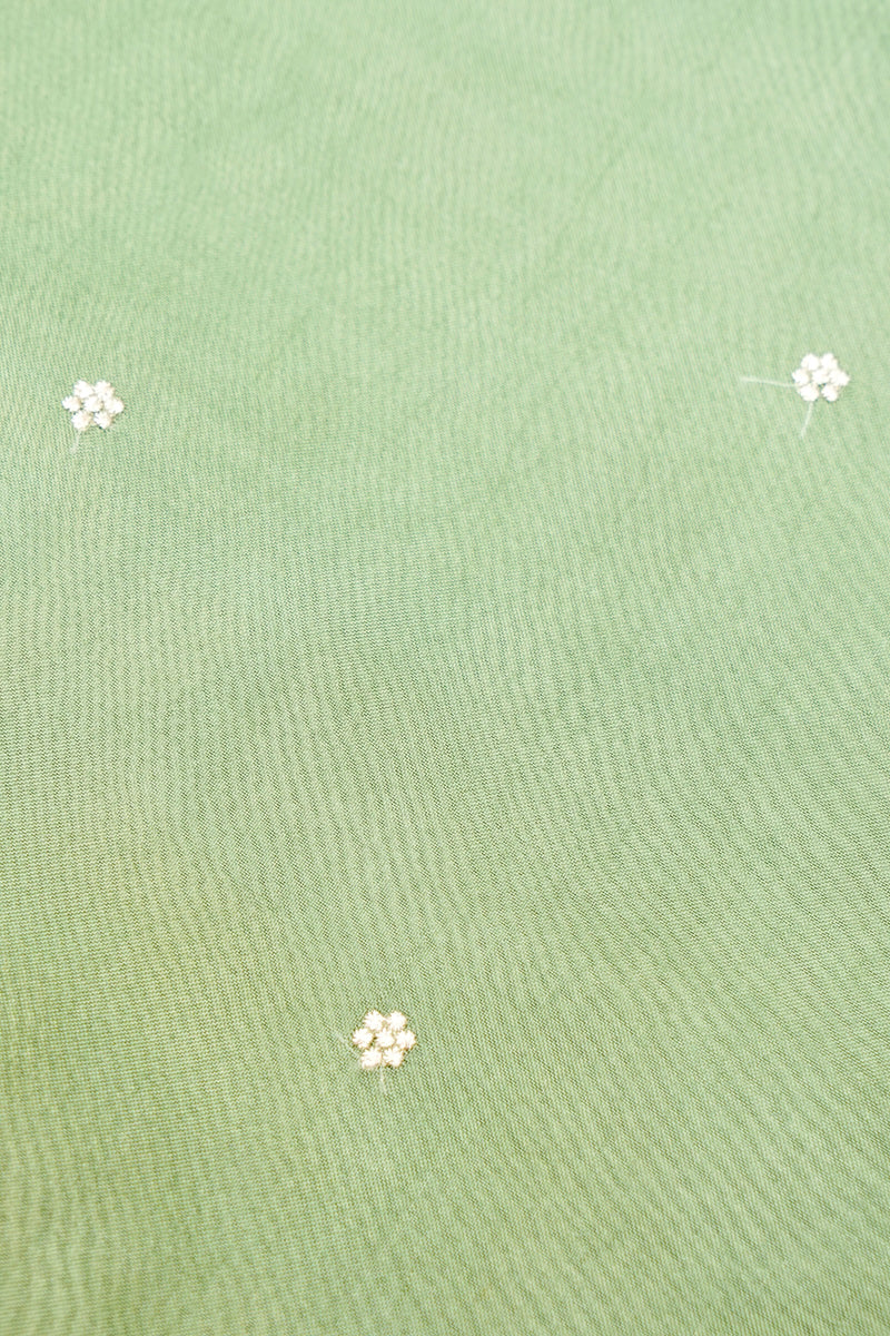 Designer Sea Green Organza Silk Suit