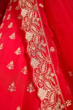 Designer Pink Raw Silk Bridal Lehenga