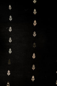 Designer Black Moonga Silk Suit