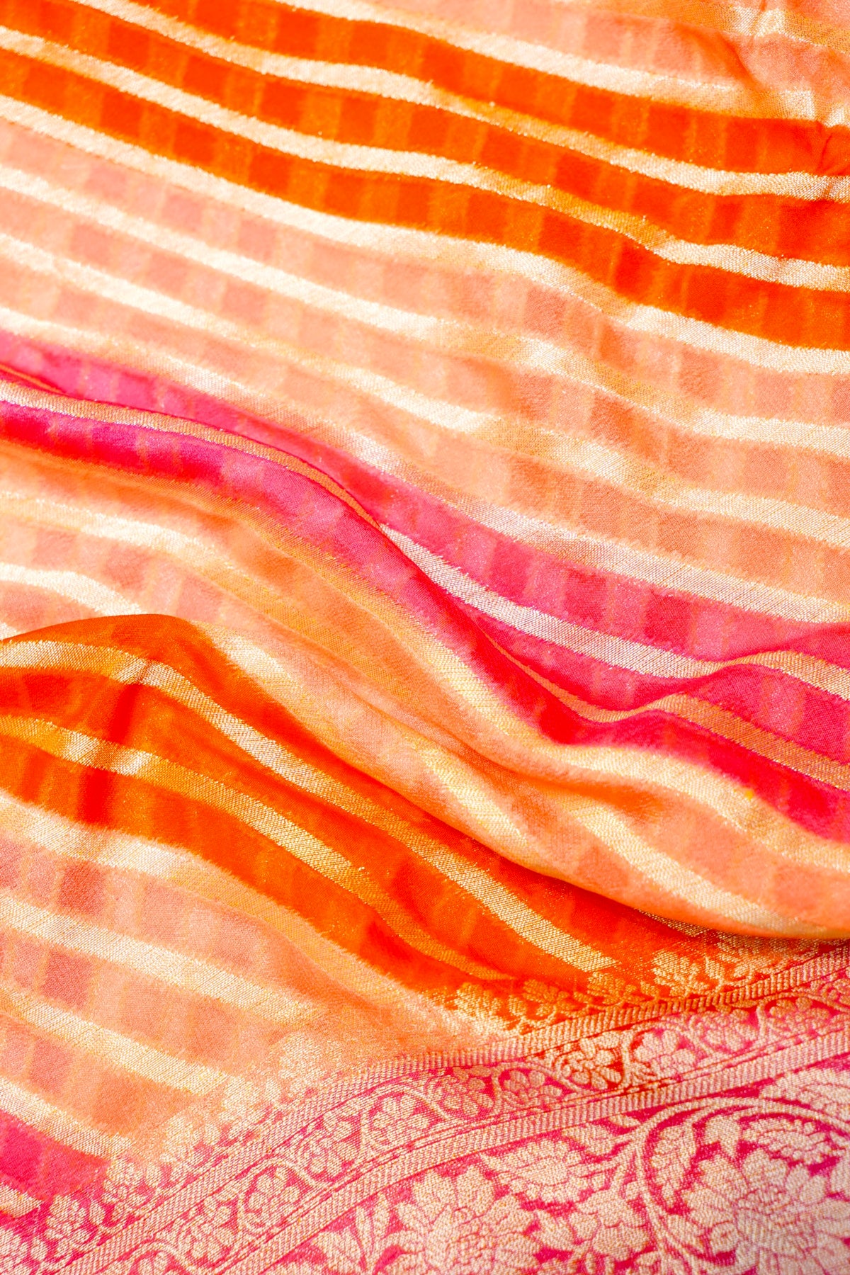 Handwoven Rangkat Banarasi Khaddi Georgette Saree