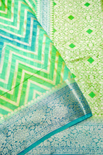 Handwoven Rangkat Banarasi Khaddi Georgette Saree