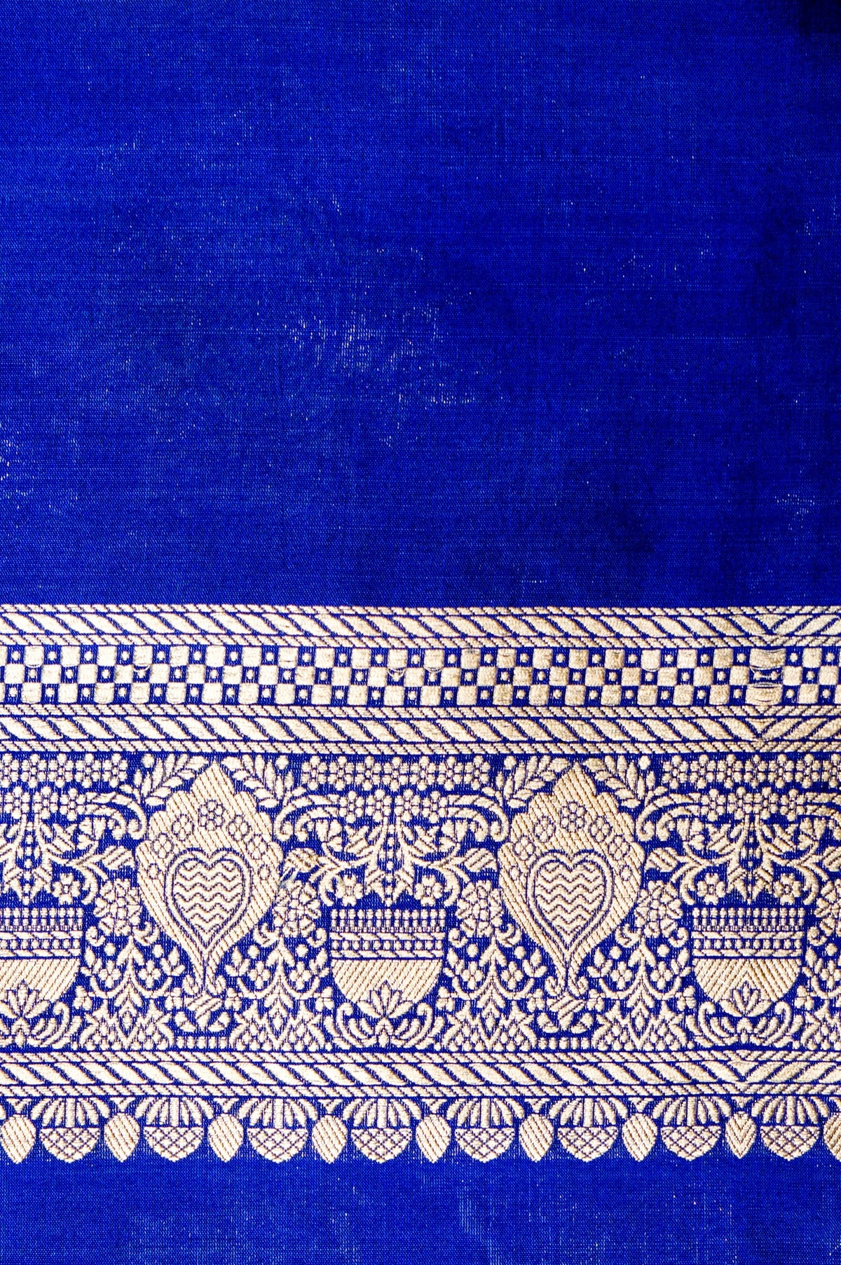 Handwoven Royal Blue Banarasi Katan Silk Saree